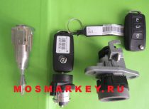 ОРИГИНАЛ Volkswagen Tiguan, Jetta, Polo комплект замков и ключей 433Mhz 