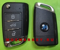 Выкидной ключ - УНИВЕРСАЛЬНЫЙ - KEYDIY, 3 кнопки для приборов - KD200, KD900, KD900+ ( Multifunction серия)