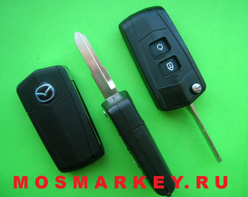 Mazda MAZ24 - корпус выкидного ключа, 2 кнопки