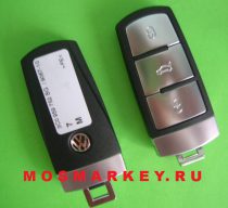 ОРИГИНАЛ VW magotan smart remote key 3 button 433MHZ ID 46