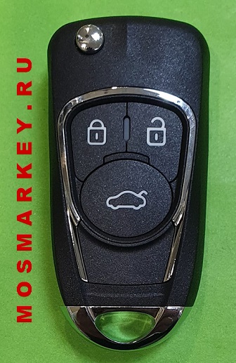 Opel Antara DWO5 - (аналог) ключ зажигания, 3 кнопки, 433Mhz