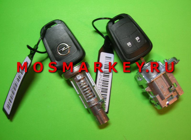 ОРИГИНАЛ Opel Astra J, Insignia  433Mhz - 2 кнопки, комплект ключей с замками(выкидной + невыкидной ключ)