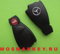  Mercedes корпус ключа(рыбки) 3 кнопки + паника  