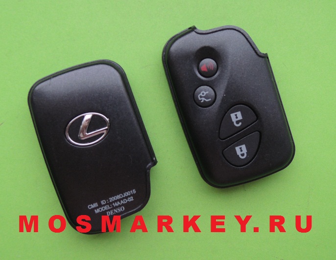 Lexus корпус смарт ключа 3+1 кнопки