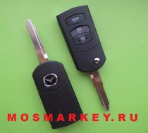 Mazda MAZ24 - корпус выкидного ключа, 3 кнопки   