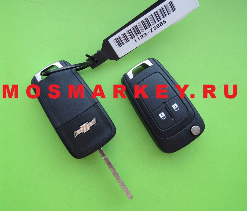 ОРИГИНАЛ Chevrolet Cruze(хэтчбек), Orlando remote key, 2 кнопки, 433Mhz