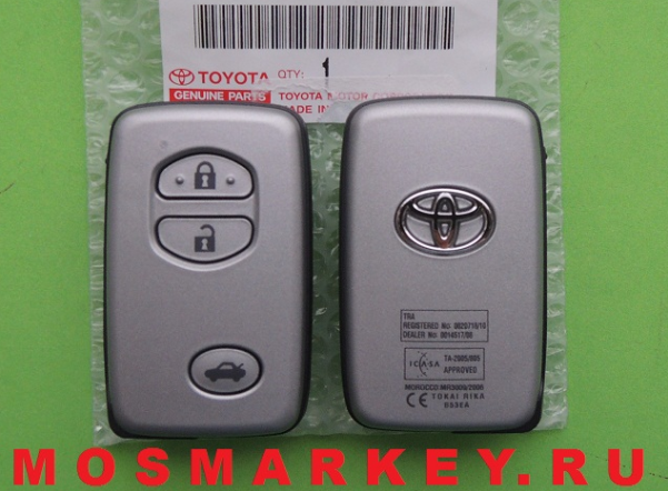 TOYOTA CAMRY - original smart key(смарт ключ) 433Mhz, 3 кнопки 