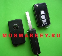 BMW  HU92 - корпус выкидного ключа, 3 кнопки 