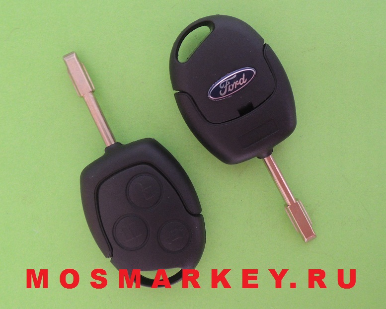 Ford Mondeo - ключ зажигания 3 кнопки, 433 Mhz, 4D60 chip      