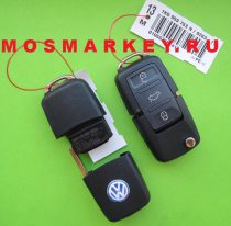 VW ключ зажигания - 1K0 959 753 N, 3 кнопки, 433Mhz