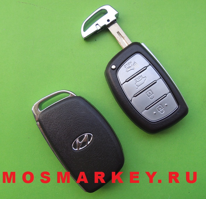 Hyundai корпус смарт ключа 4 кнопки