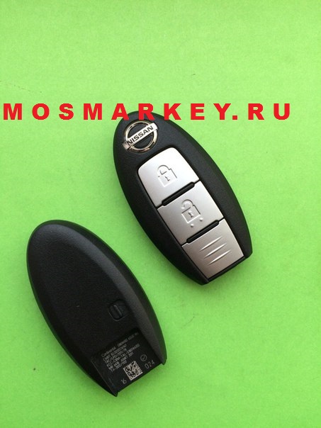 Nissan Qashqai, Pulsar - оригинальный смарт ключ 2 кнопки, 433Мгц