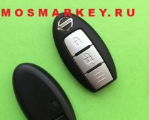Nissan Qashqai, Pulsar - оригинальный смарт ключ 2 кнопки, 433Мгц