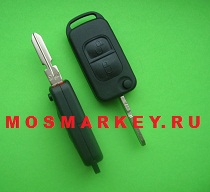 Mercedes HU39 - корпус выкидного ключа, 2 кнопки 