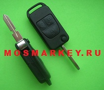 Mercedes HU39 - корпус выкидного ключа, 3 кнопки 
