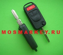 Mercedes HU39 - корпус выкидного ключа, 3+1 кнопки 