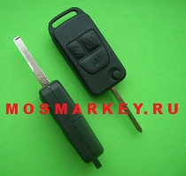 Mercedes HU64 - корпус выкидного ключа, 3 кнопки 