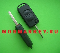 Mercedes HU64 - корпус выкидного ключа, 2 кнопки 