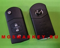  Mazda 6 - оригинальный выкидной ключ 3 кнопки, 433Mhz - Siemens  system