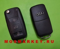 Audi A8 - оригинальный выкидной ключ, 3 кнопки - 433Мгц