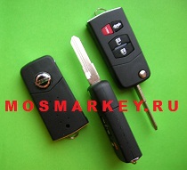 Nissan - корпус выкидного ключа, 4 кнопки