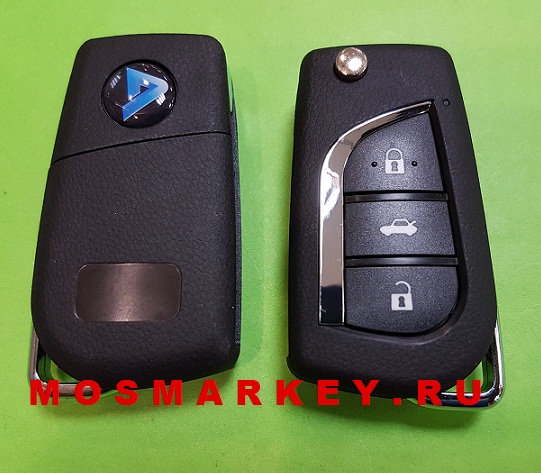 Выкидной ключ KEYDIY, 3 кнопки для приборов - KD200, KD900, KD900+ ( В серия)