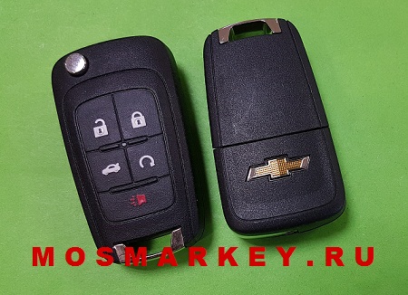 ОРИГИНАЛ Chevrolet - выкидной ключ, 5 кнопок - 315Мгц