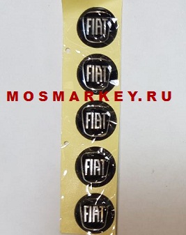 Логотипы  FIAT  для ключей KEYDIY - 14mm (комплект 5шт) силиконовые