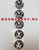 Логотипы  VOLKSWAGEN  для ключей KEYDIY - 14mm (комплект 5шт) силиконовые