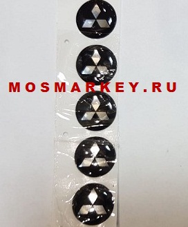 Логотипы  MITSUBISHI  для ключей KEYDIY - 14mm (комплект 5шт) силиконовые