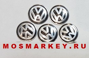 Логотипы  VOLKSWAGEN  для ключей KEYDIY - 14mm (комплект 5шт) металлические