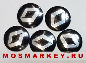 Логотипы  RENAULT  для ключей KEYDIY - 14mm (комплект 5шт) металлические