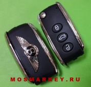 Bentley - корпус выкидного ключа, 3 кнопки