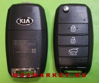 KIA  Sorento c 2014 - оригинальный выкидной ключ зажигания, 3 кнопки