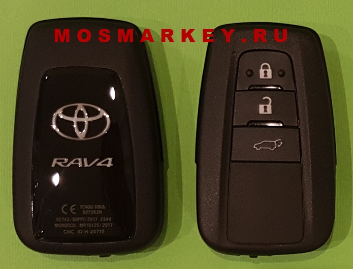 Toyota RAV4 - оригинальный смарт ключ, 3 кнопки - 433Mhz