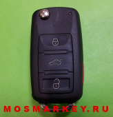 Выкидной ключ KEYDIY, 3+1 кнопки для приборов - KD200, KD900, KD900+ ( В серия)