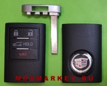 Cadillac - корпус смарт ключа, 4кнопки