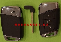 Смарт ключ для прибора KEYDIY - ZB серия, 3 кнопки(стиль VW, Skoda)