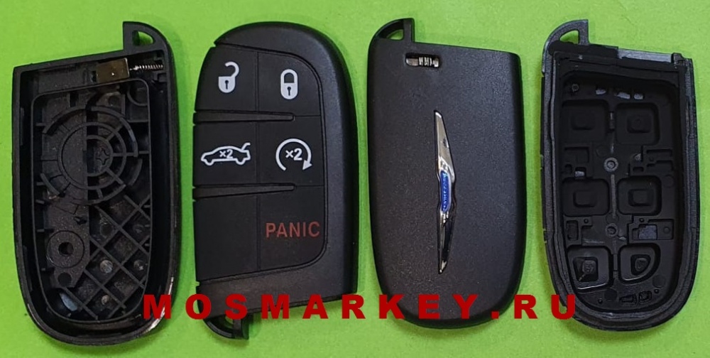 Chrysler - корпус смарт ключа, 4+1 кнопки