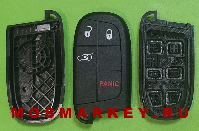 Chrysler, Jeep, Dodge - корпус смарт ключа 3+1 кнопки