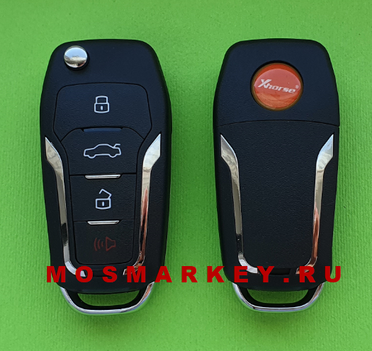 Выкидной ключ Xhorse, 3+1 кнопки для приборов - VVDI( XE - серия)