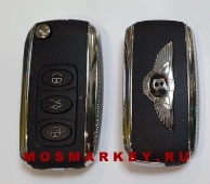 Lada LD1P - выкидной ключ зажигания 3 кнопки(стиль Bentley)