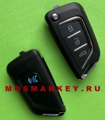 Выкидной ключ - УНИВЕРСАЛЬНЫЙ - KEYDIY, 3 кнопки для приборов - KD200, KD900, KD900+ ( Multifunction серия) 