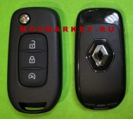 Renault VA2 - оригинальный выкидной ключ зажигания, 3 кнопки