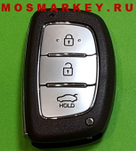 Hyundai Elantra 2019+  оригинальный смарт ключ, 3 кнопки - 433Mhz