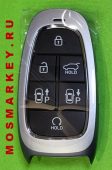Hyundai Santa FE 2020+ оригинальный смарт ключ, 6 кнопок, 433Mhz