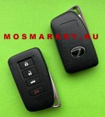 Lexus - корпус смарт ключа, 4 кнопки