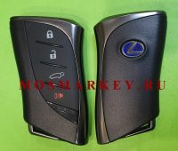 Lexus - корпус смарт ключа, 4 кнопки(лезвие-вставка в комплекте)